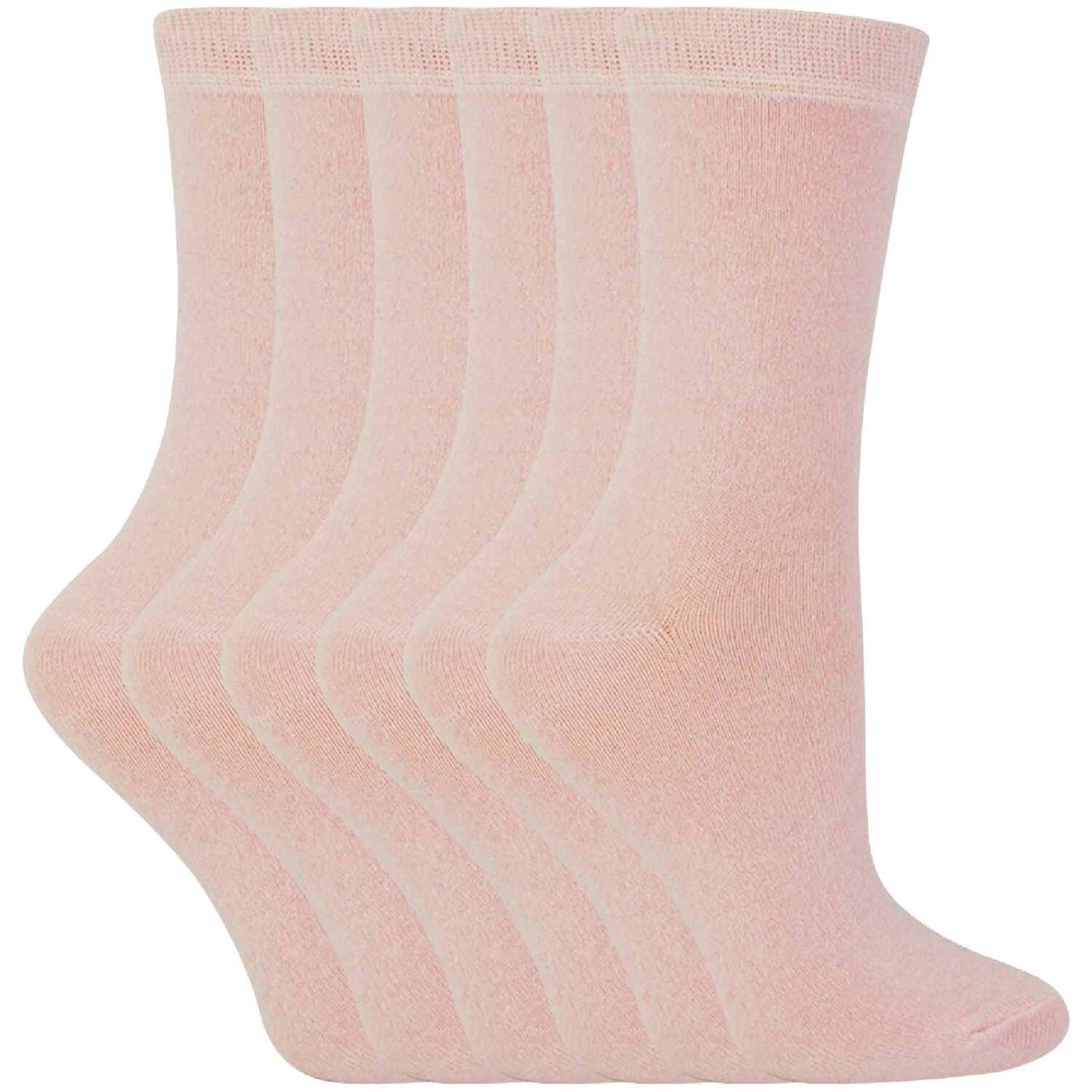 Heat Holders Sock Snob 6 Pairs Children's Solid Coloured Cotton Socks