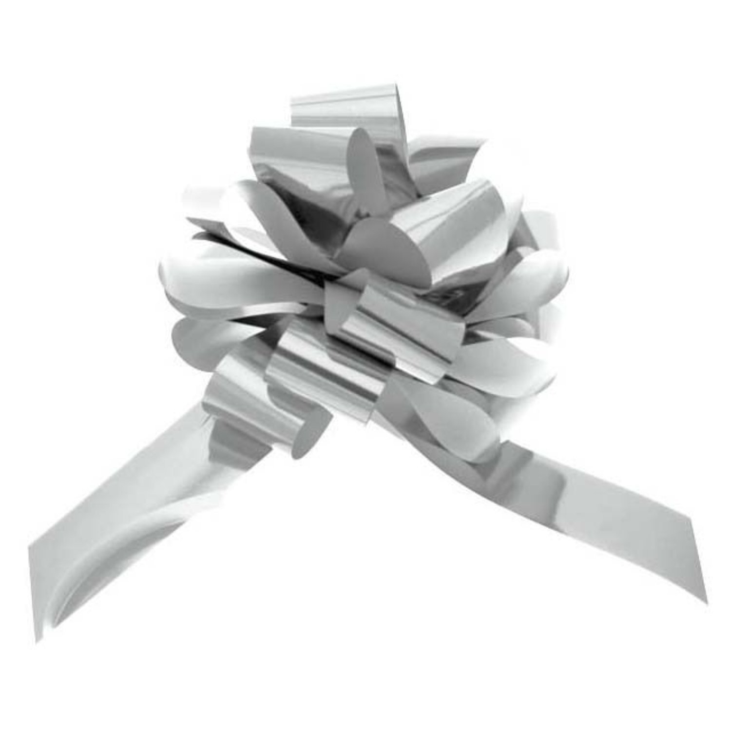 Kdmd Silver Metallic Pull Bow Party Decoration Silver - Silver