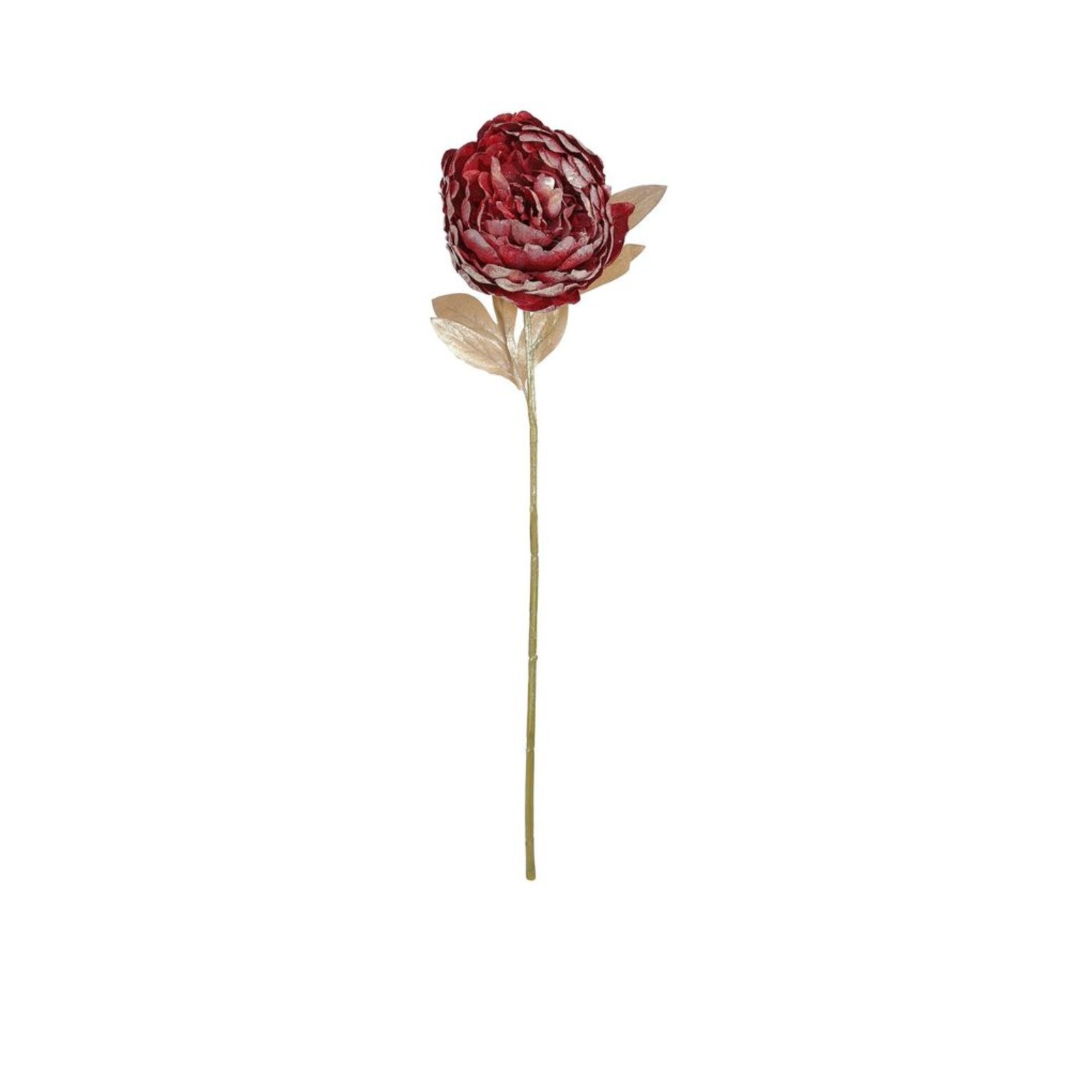 Kdmd Metallic Red Peony Stem 2 Pack - Red