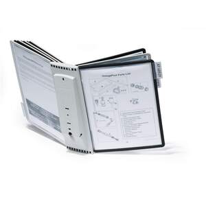 Sherpa Wall 10 Display Panel Split Flap Index - A4 Black & Grey