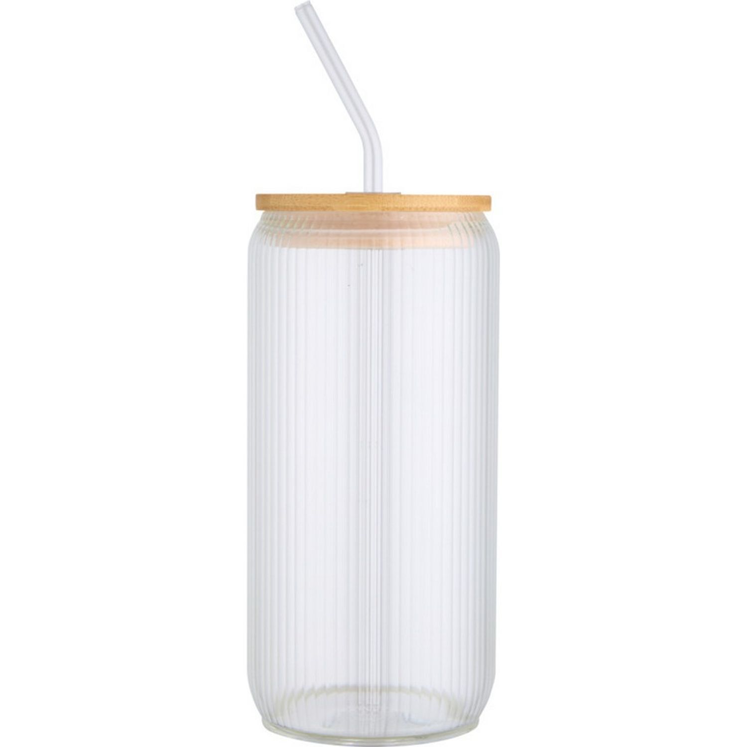 Floso Mirage Borosilicate Glass Single Wall 500Ml Jar - Transparent