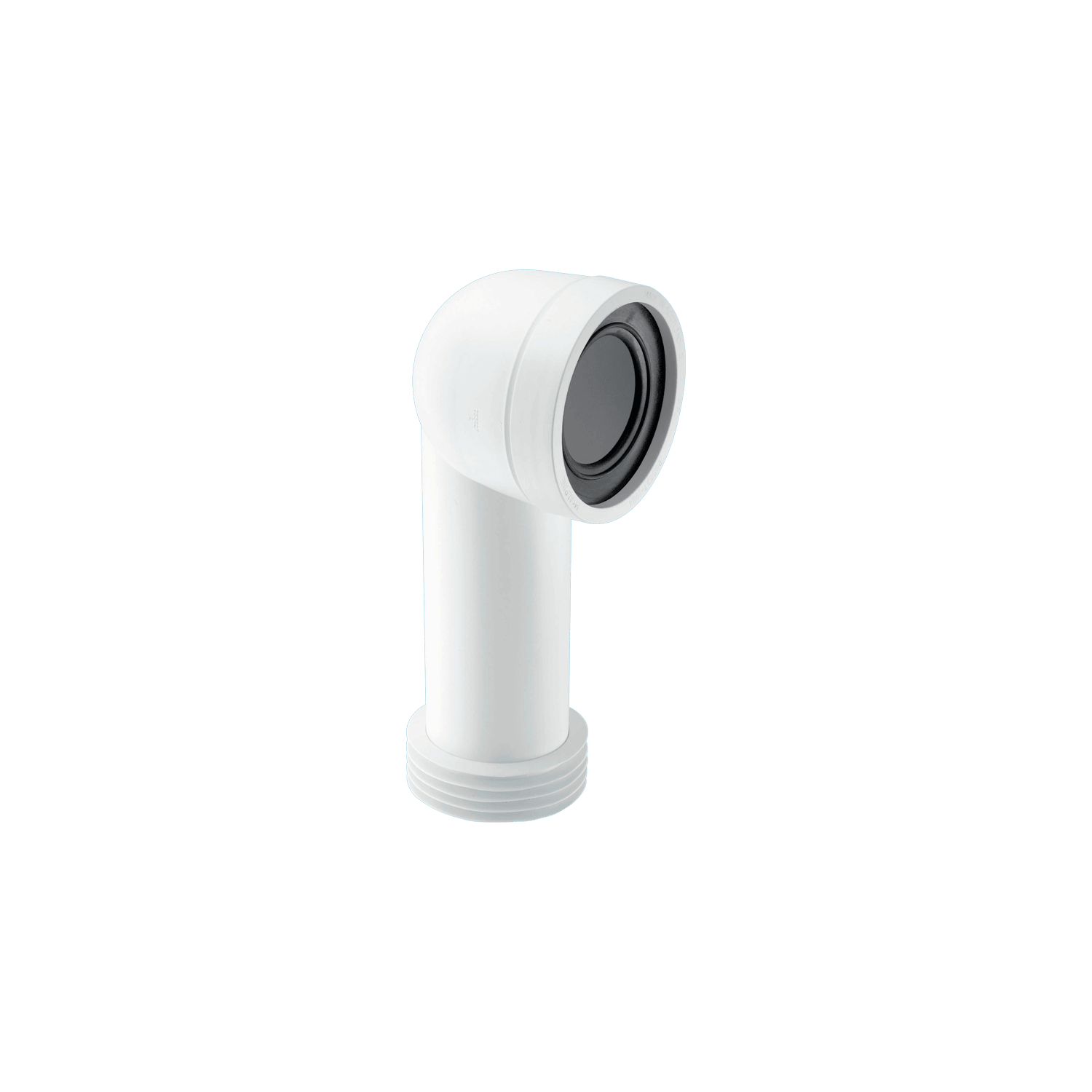 McAlpine WC-CON8 90° Bend Adjustable Length Rigid WC Connector, White - Image 7