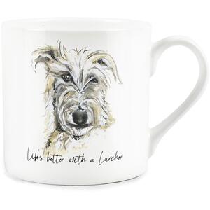 Lurcher Portrait Bone China Mug