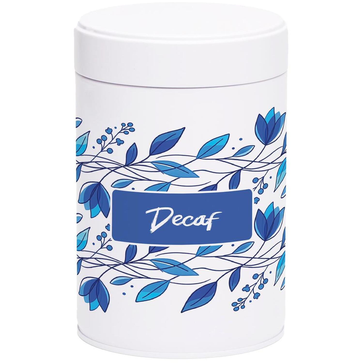 Purely Home Blue Petals Twist-Lid Kitchen Canister - Decaf