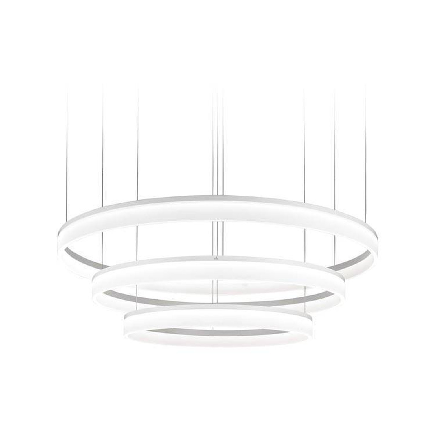 Integrated LED Large Ceiling Pendant Light White - Image 3