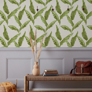 Luscious Banana Leaf Printed Wallpaper