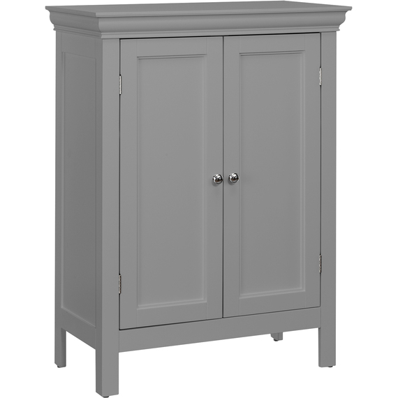 Teamson Home Wooden Bathroom Floor Cabinet Grey EHF-676G With 2 Shelves