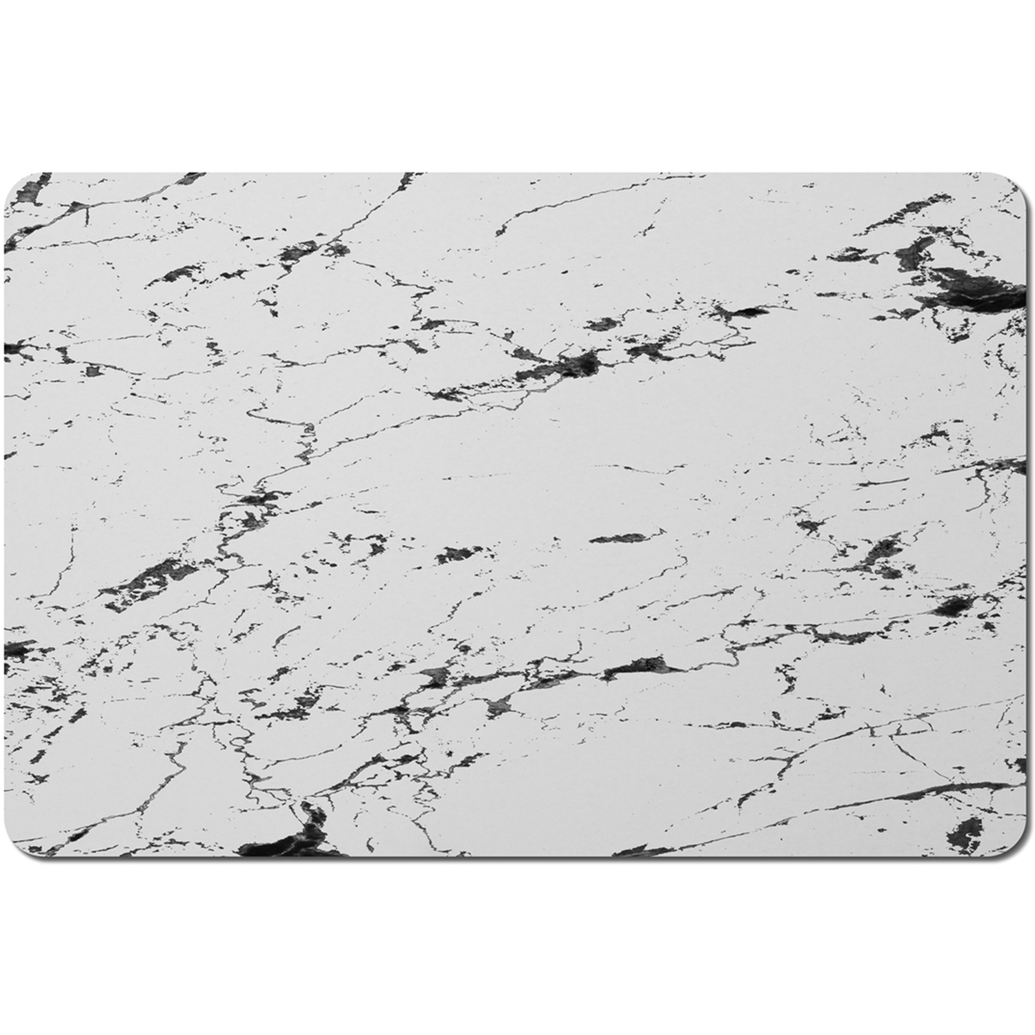 Image of Thin Black Marble Placemat - Black