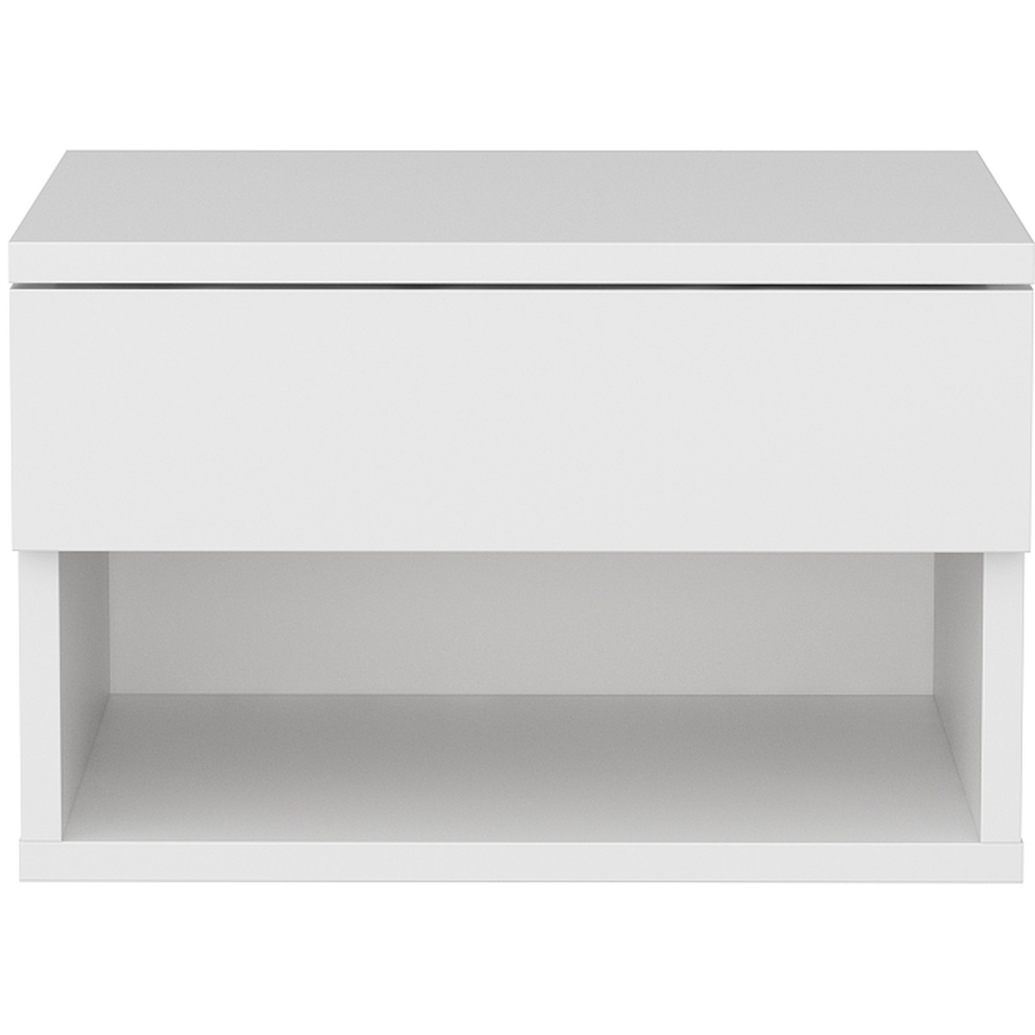 Jamot Floating Bedside Table - White