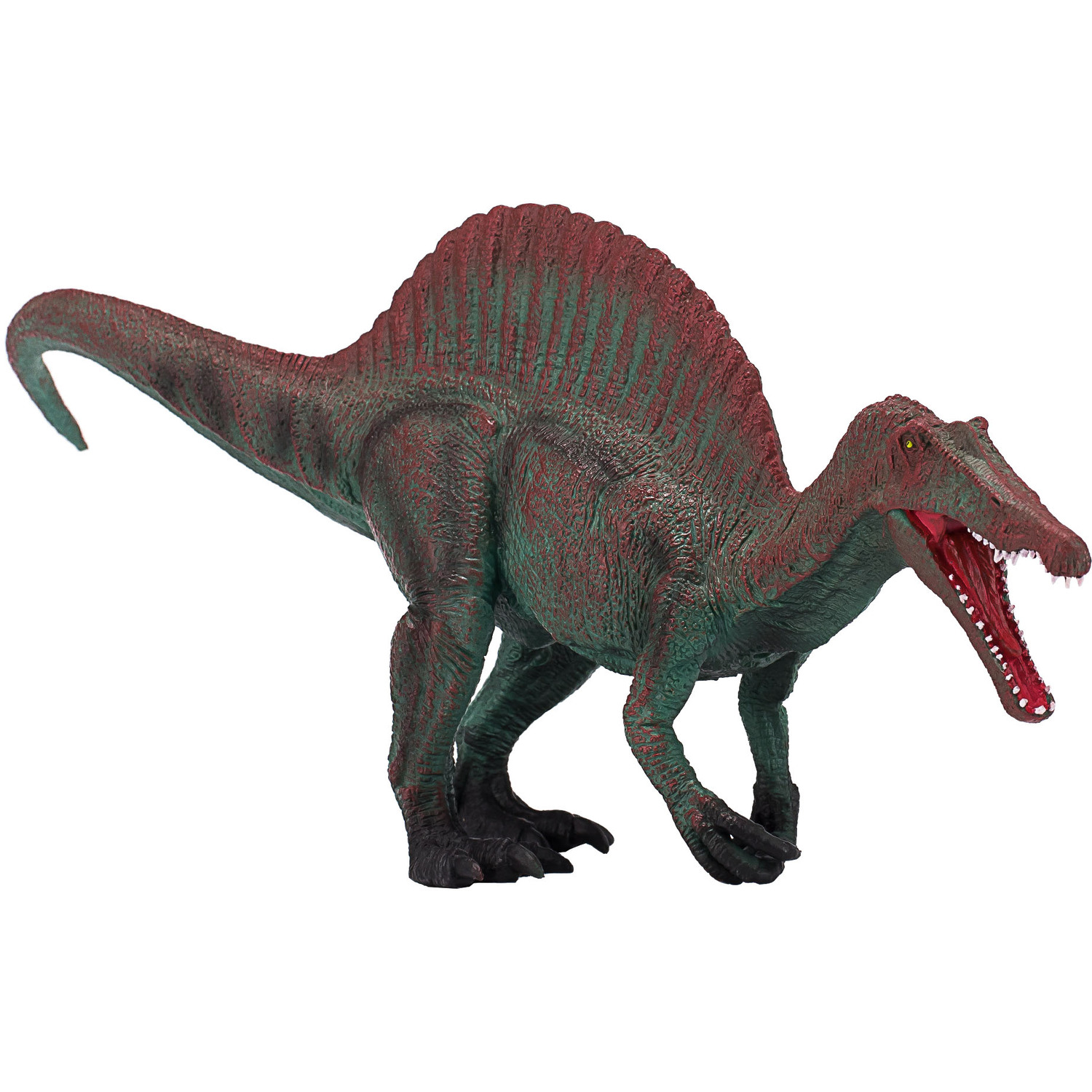 MOJO Dinosaur Deluxe Spinosaurus with Articulated Jaw Toy Figure - Green/Red