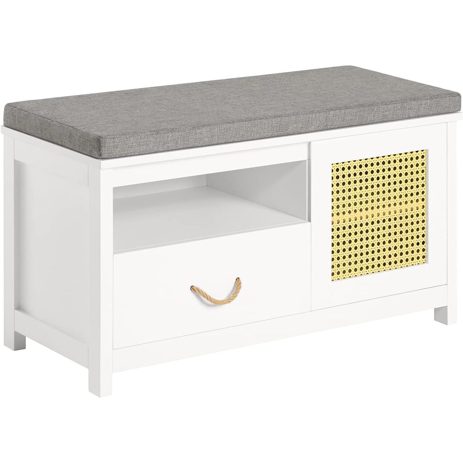 SoBuy - Breathable Shoe Organizer Bench - White thumbnail