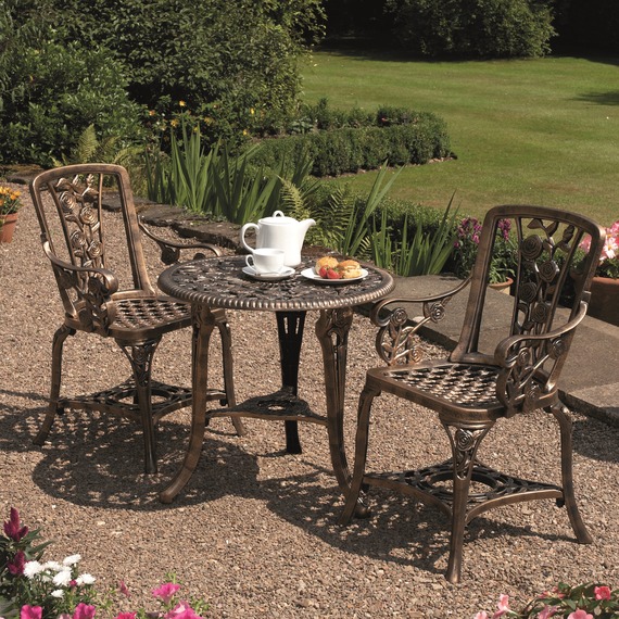 Three Piece Rose Bistro Set