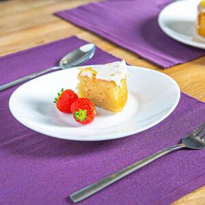 Prometeo Glass Plates White Pack of 6