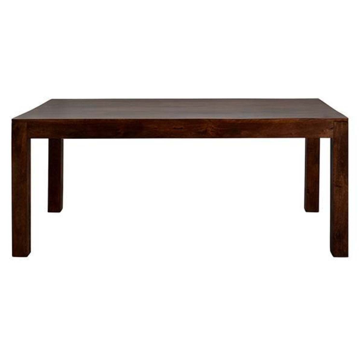 Dakota 4ft Medium Mango Wooden Dining Table Set With 4 Chairs - Dark Wood