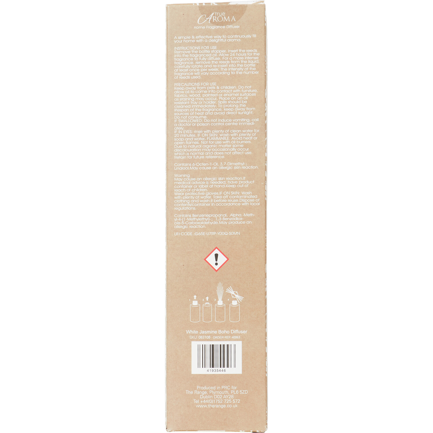White Jasmine Diffuser - White