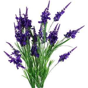 Pack of 6 x Purple Larkspur Artifical Stem
