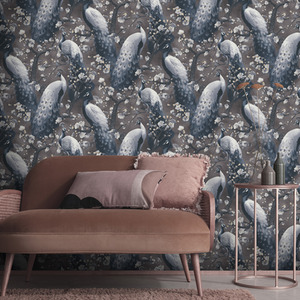 Peacock Print Wallpaper