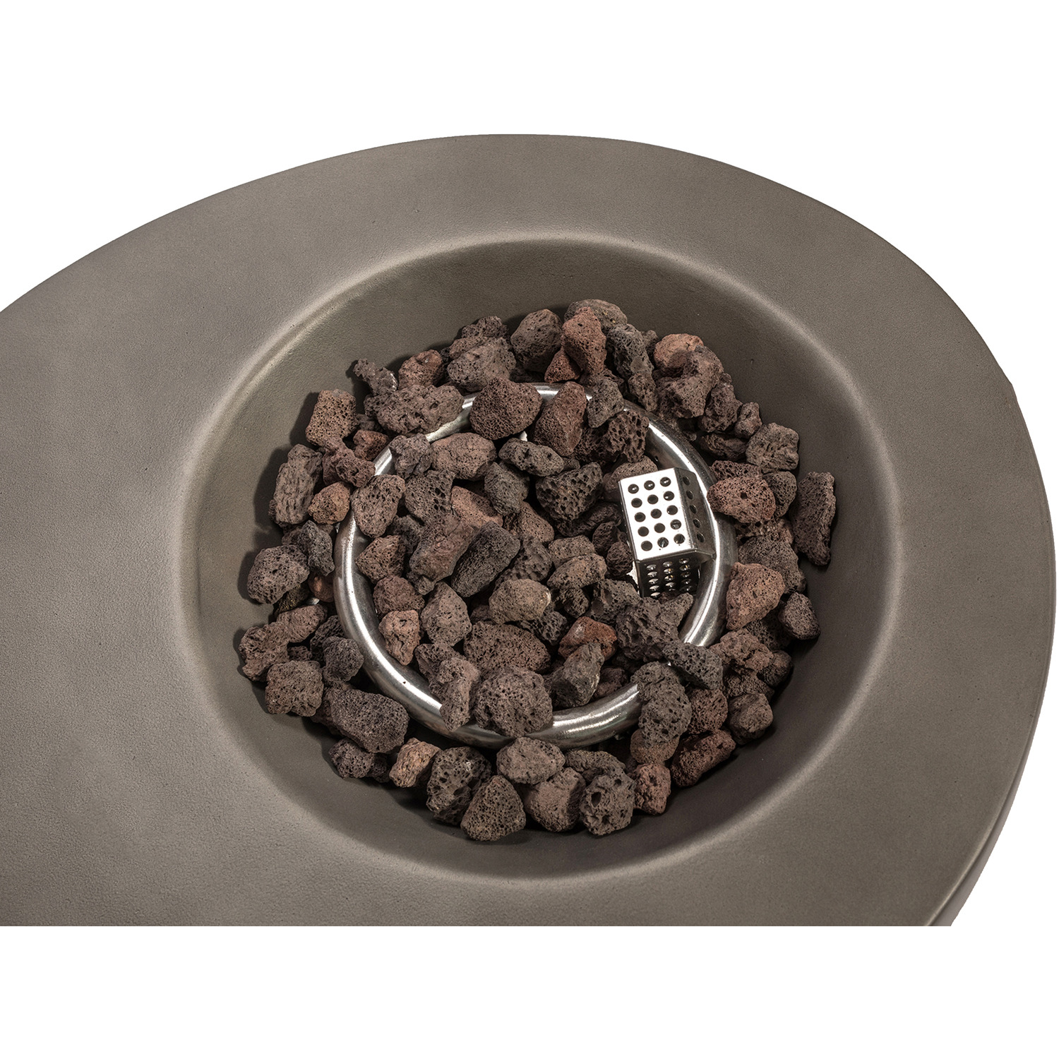 Echo Outdoor Gas Fire Pit - Dark Grey