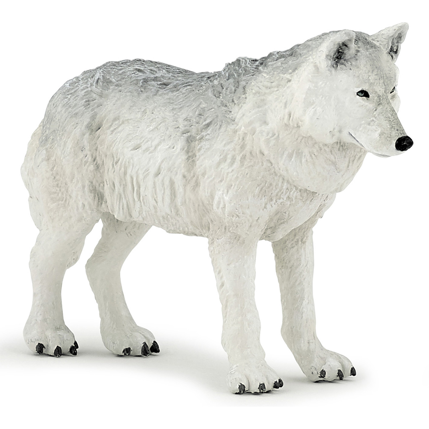 PAPO Wild Animal Kingdom Polar Wolf Toy Figure - 50195 - White