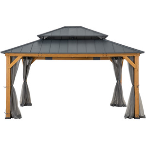 Sunjoy Cedar Wood Patio Gazebo Trivor
