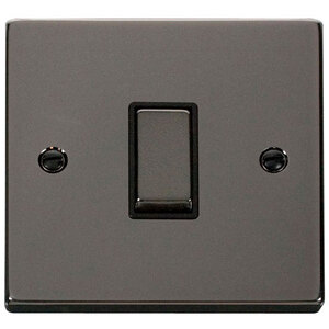 Black Nickel 10A 1 Gang Intermediate Ingot Light Switch