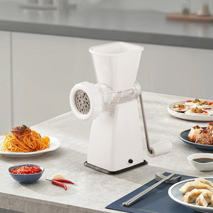Non-Slip Manual Meat Grinder with Sausage Stuffer Tube