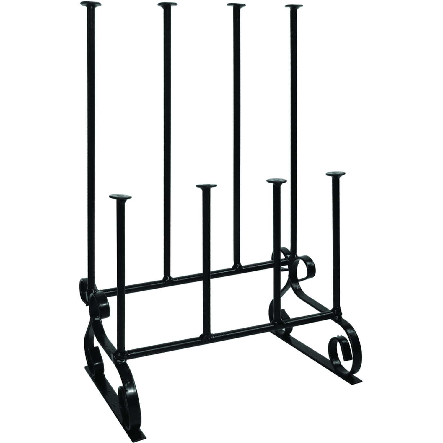 Wellington Boot and Walking Boot Stand 4 Pair - Black