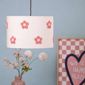 Embroidered Flower Shade
