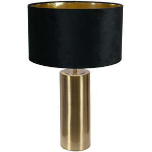 Lexy Gold Touch Table Lamp with Black Velvet with Gold Inner Shade