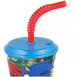 Official Sonic Character Sports Tumber With Straw