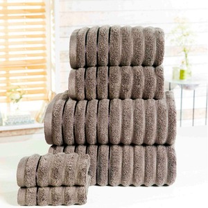 Ribbed 2 Piece Cotton 600 gsm Super Soft Highly Absorbant Towel Bales