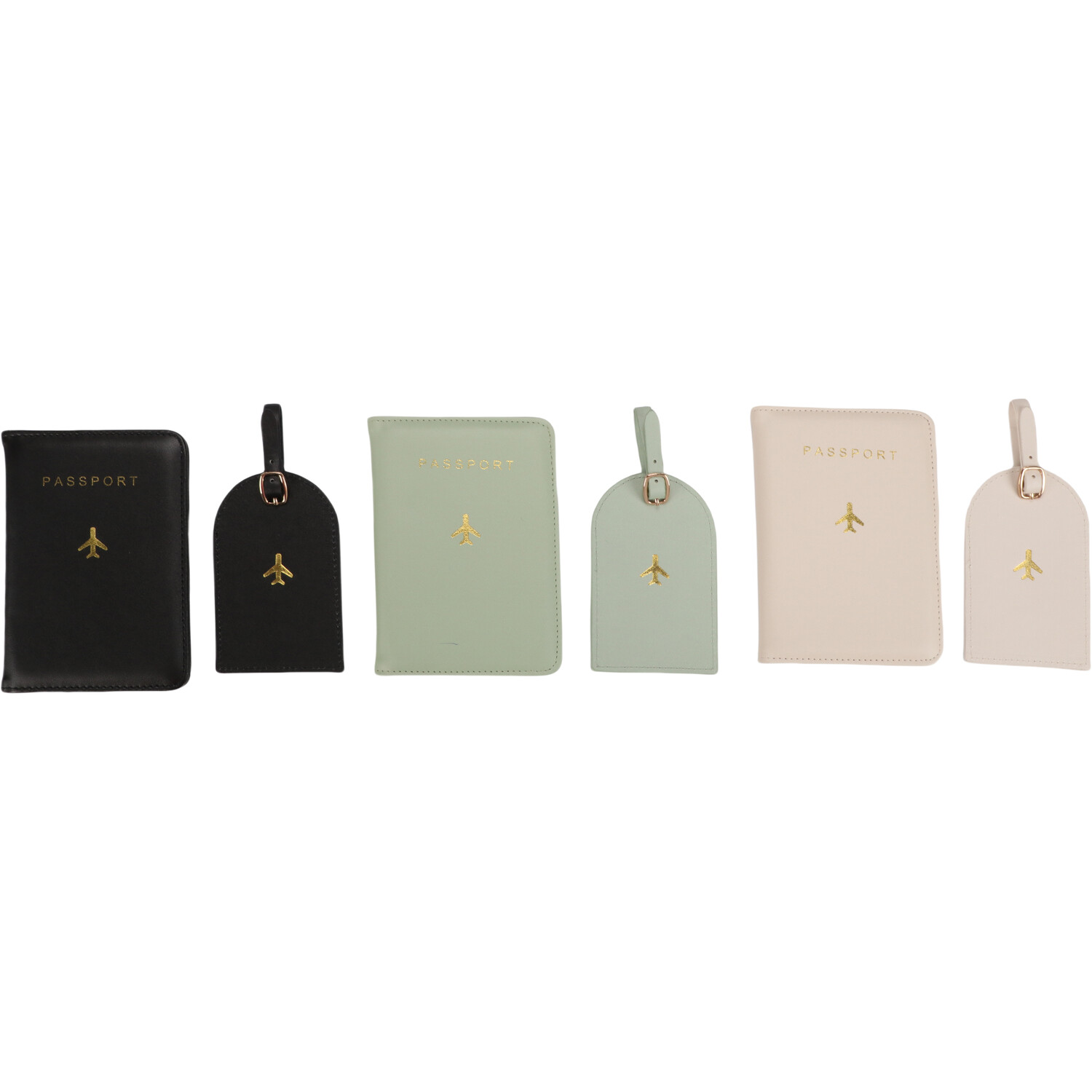 Passport Holder and Luggage Tag Set - Multicolour