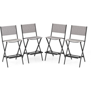 Set of 4 Folding Bar Height Stool