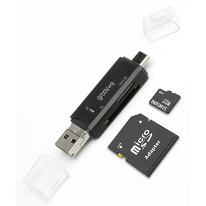 SD and Micro SD Memory Card Reader with Multiple Connectors