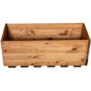 Rustic Wooden Open top Garden Trough Planter