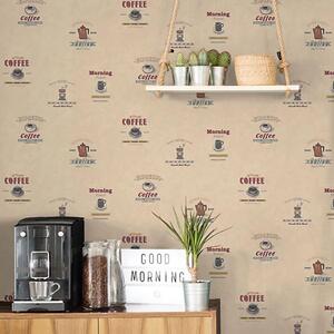 Kitchen Recipes Coffee Cafe Wallpaper Vintage Scrapbook
