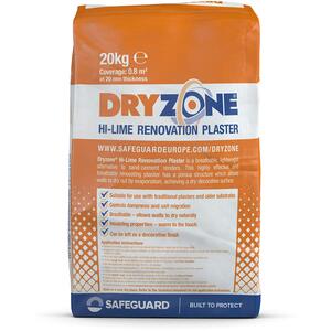 Dryzone Hi-Lime Renovation Plaster 20kg Packs 5 Pack