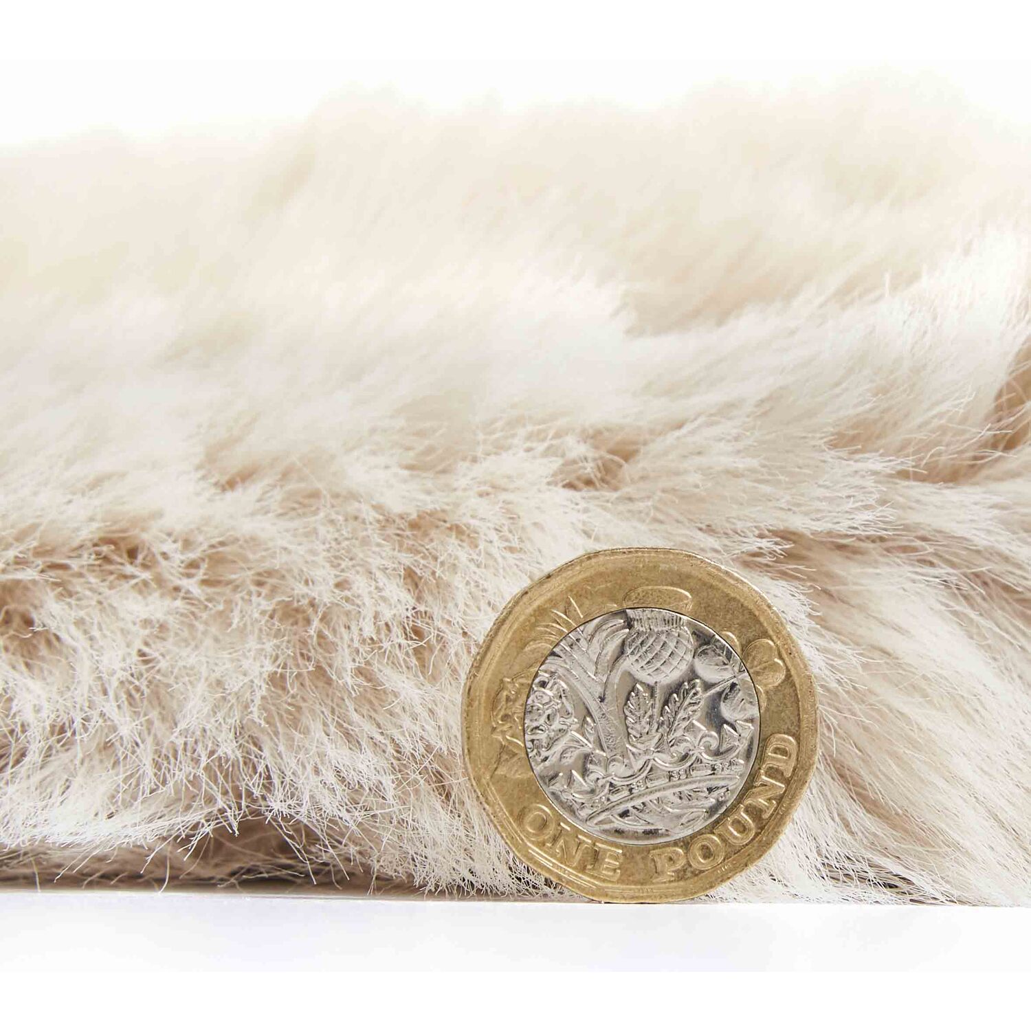 Super Soft Deep 8cm Pile Luxurious Beige Shaggy Rug