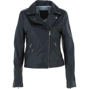 Celia Real Leather Biker Jacket