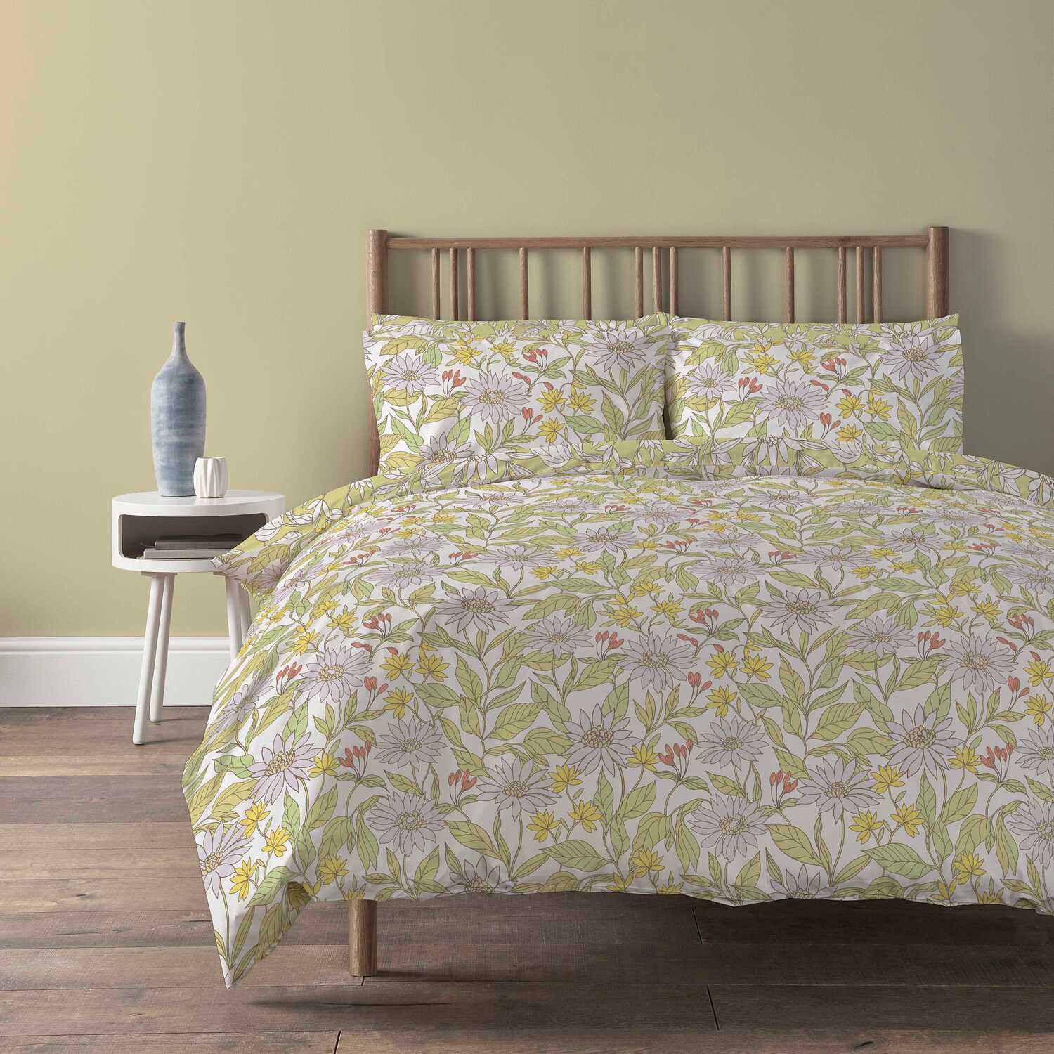 Elinor Duvet Set - Yellow Double