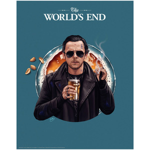 The World's End Limited Edition Simon Pegg Art Print