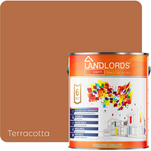Terracotta / 1l Landlord's Paint Shed and Fence Paint Best Durable Outdoor Wood Protection shot 8382957