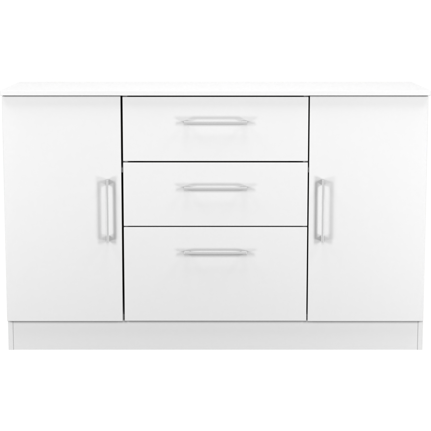 Worcester Ready Assembled 2 Door 3 Drawer Sideboard - White Matt