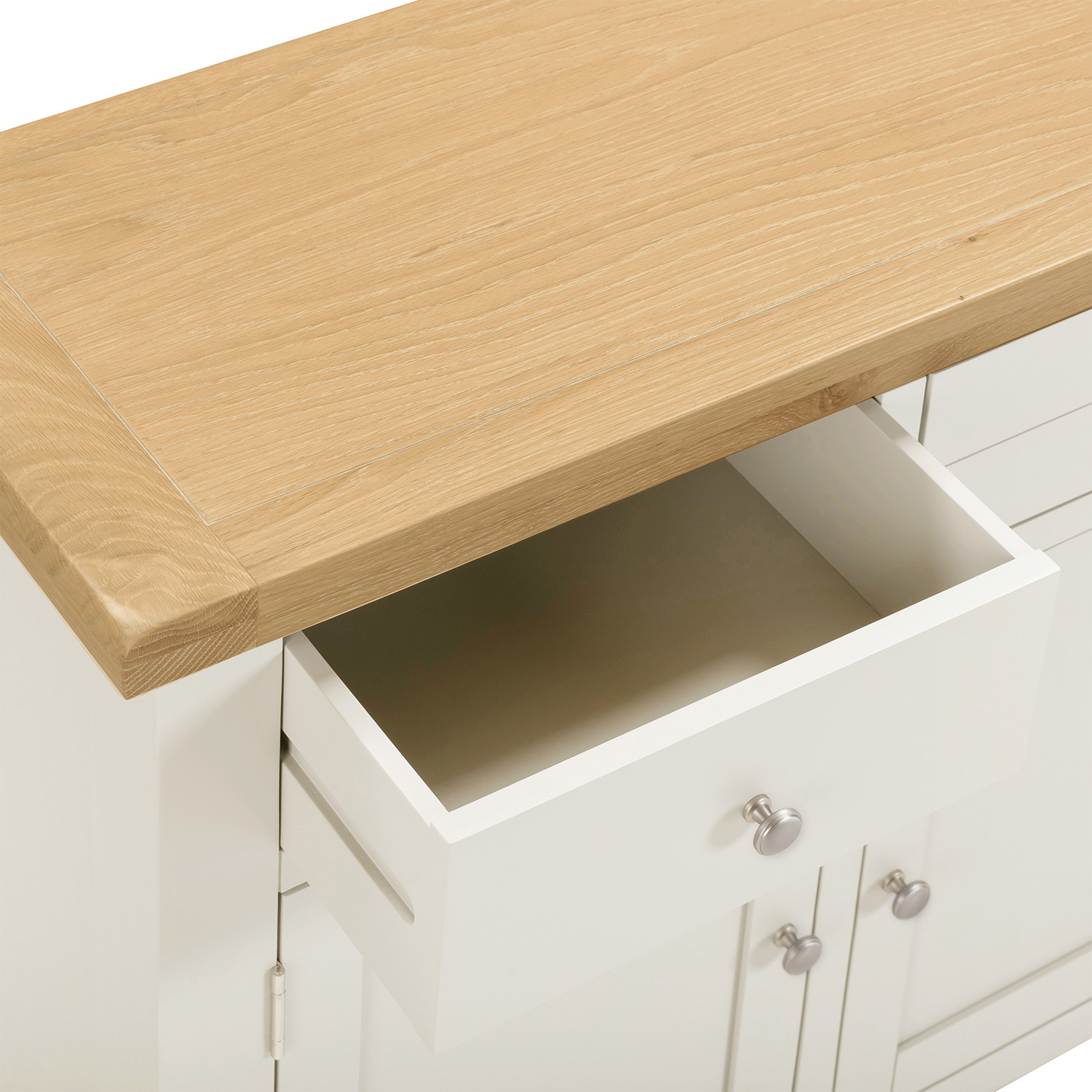 Windsor 3 Door 3 Drawer Sideboard Fully Assembled - Ivory