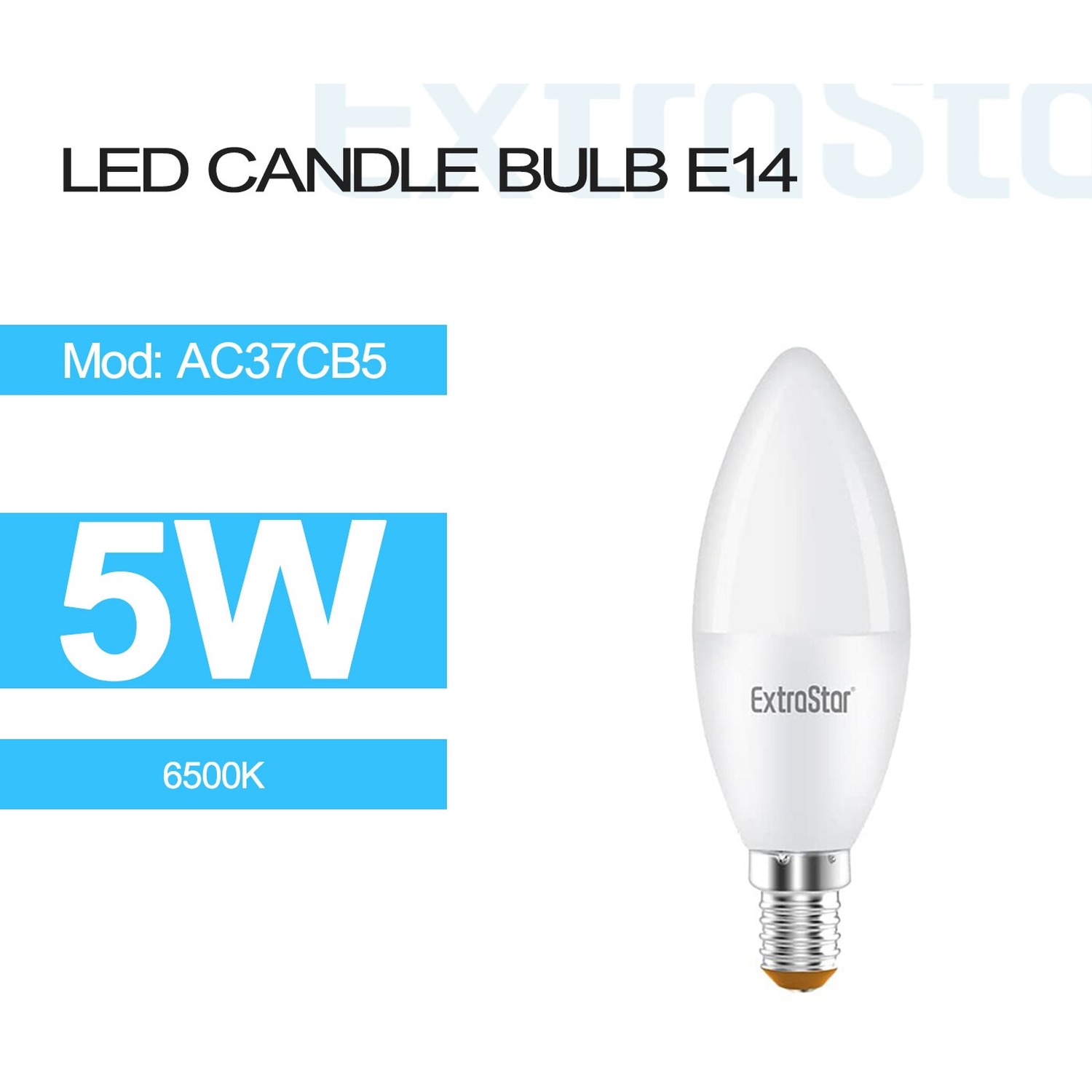 Image of LED Candle Bulb E14 6500K -&hellip;