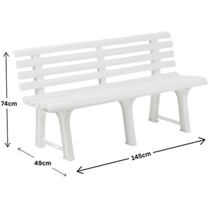 Outdoor Garden Plastic Bench