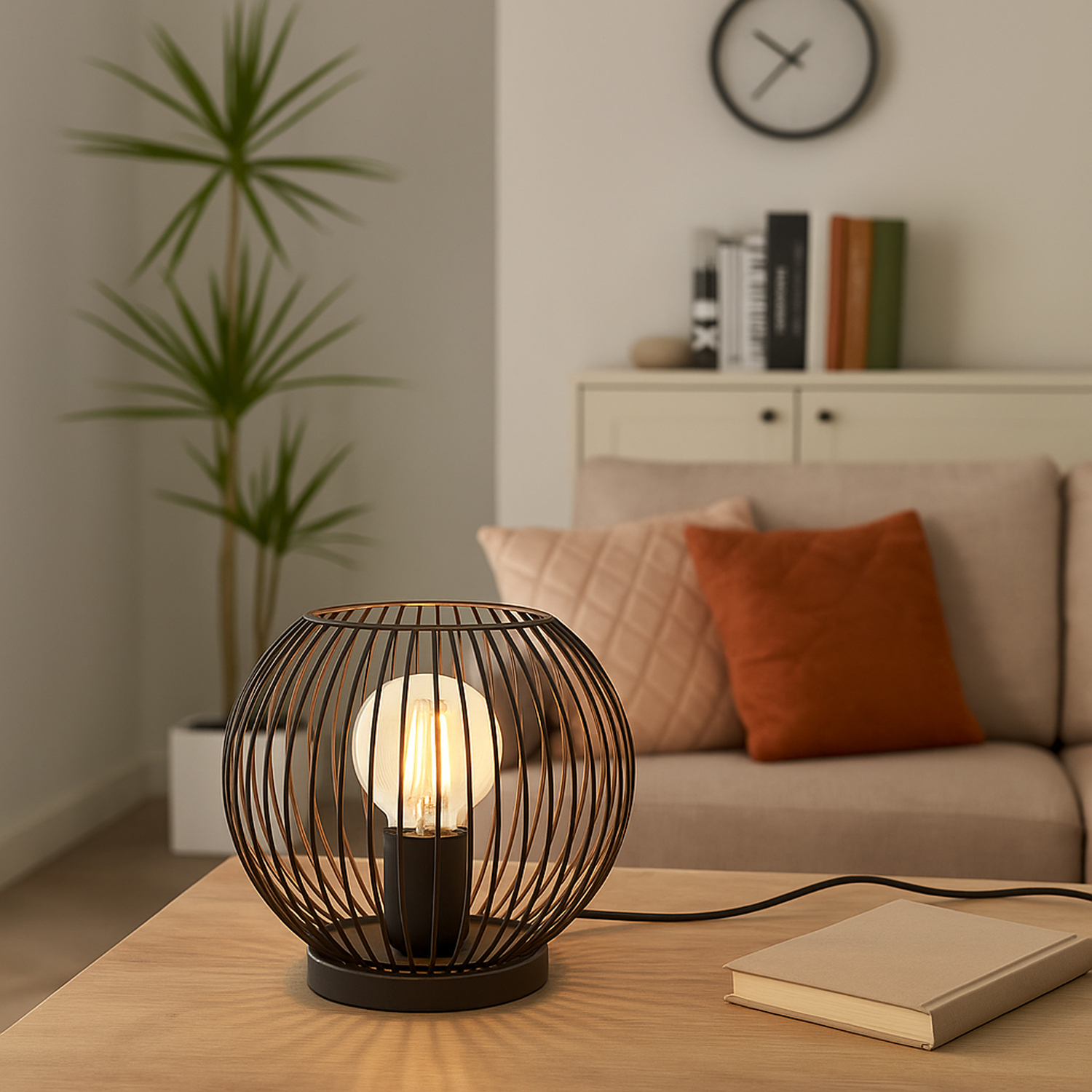 Image of Eglo Almanzora Black Copper Wire Modern&hellip;