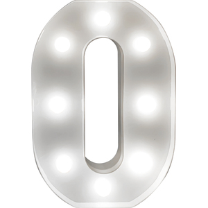 St Helens Battery Operated 3D LED Letter O Light