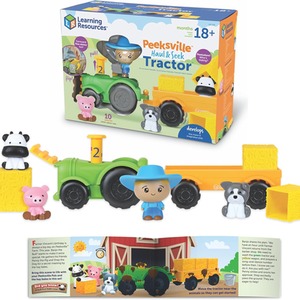 Peeksville Haul and Seek Tractor 10 Piece Set 18 Months Plus