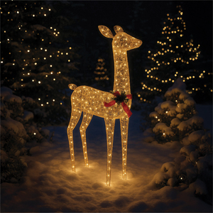108x73x20cm Head Up Deer Gold 350ww LED 5M Lead